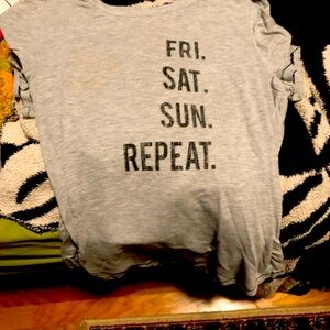 Friday, Saturday, Sunday, Repeat sleep shirt